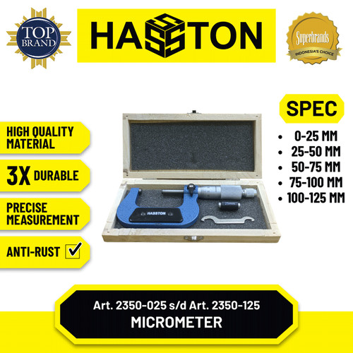 Hasston Micrometer 75-100mm / Outside Micrometer (2350-100)