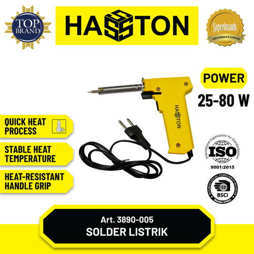 Hasston Solder Listrik Handle Plastik 25 - 80 Watt (3890-005)
