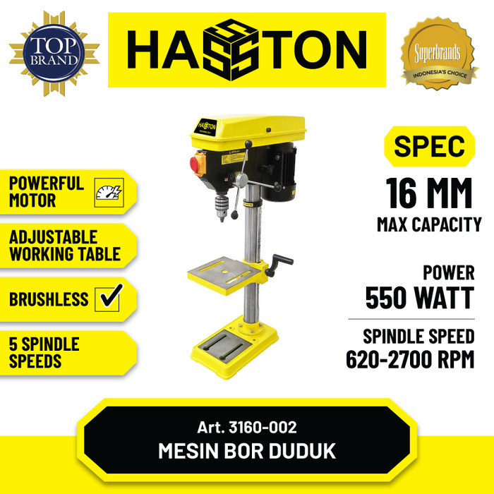 Hasston Mesin Bor Duduk  / Drill Press (3160)
