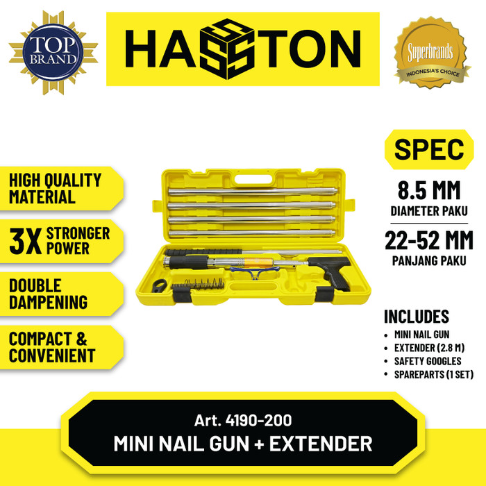 Hasston Ram Set / Alat Tembak Paku Beton / Nail Gun (4190)
