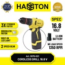 Hasston Mesin Bor Set Tanpa Kabel / Cordless Drill ( 3075-021)