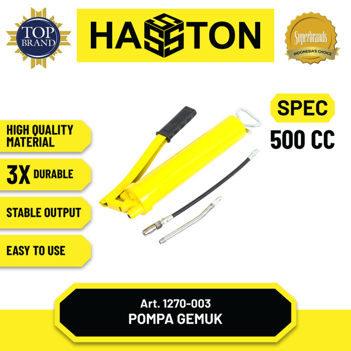 Hasston Grease Gun 400 CC / Pistol Gemuk Manual (1270-400)