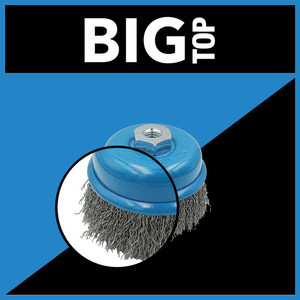 BIGTOP Sikat Kawat Mangkok Gerinda 3" / Cup Brush Wheel (3440-003)