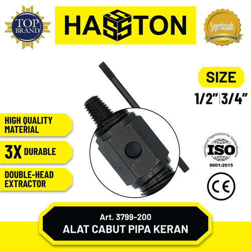 Hasston Alat Cabut Pipa Keran 1/2" - 3/4" / Pipe Extractor (3799-200)