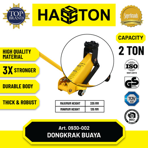 Hasston Dongkrak Buaya 2Ton / Hydraulic Floor Jack (0930-002)