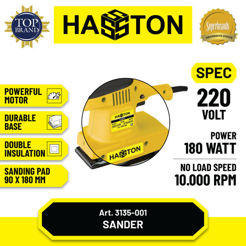 Hasston Mesin Amplas Listrik / Sander (3135-001)