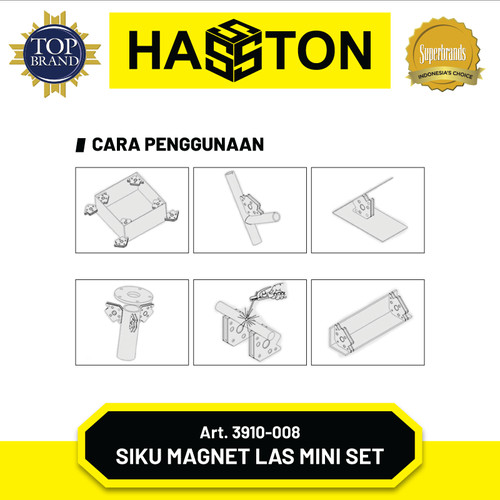 Hasston Siku Las Magnet 4'' / Arrow Magnetic Welding Holder (3910-007)
