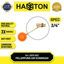 Hasston Pelampung Air Kuningan (2pcs) Mdl. Bola 3/4" (2970-002)