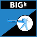 BIG TOP Caulking Gun 9" / Alat Tembak Lem Silicone (1372-301)
