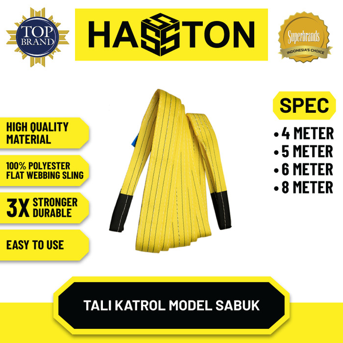 Hasston Tali Katrol Model Sabuk 3” x 6 m x 3 Ton (0100-306)