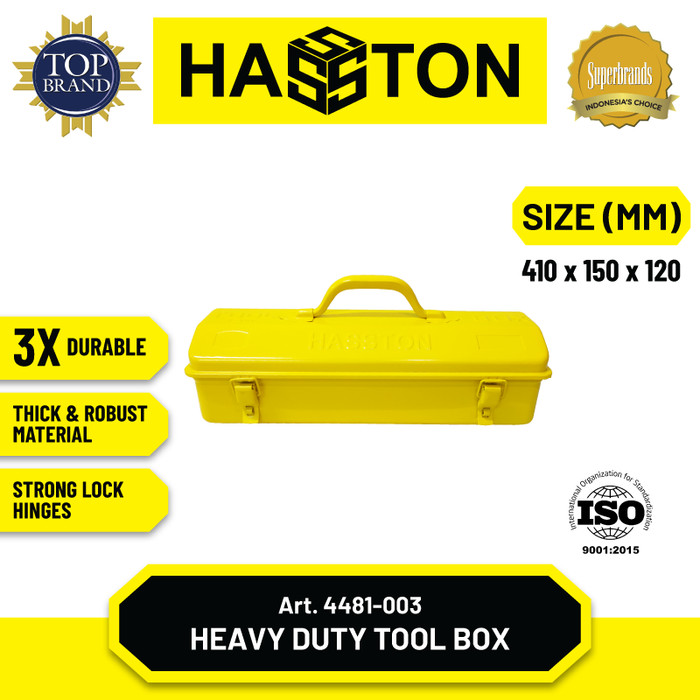 Hasston Tool Box / Kotak Perkakas Kaleng / Tool Box Besi (4483-002)