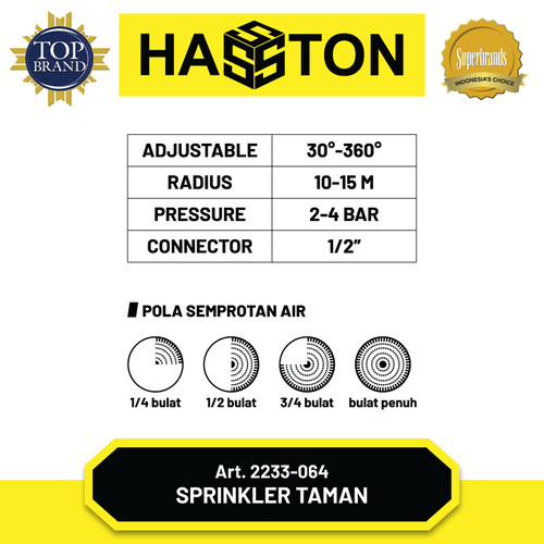 Hasston Semprotan Air / Sprinkle Taman (2233-064)