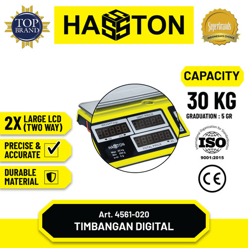 Hasston Timbangan Duduk Digital 30 Kg (4561-020)