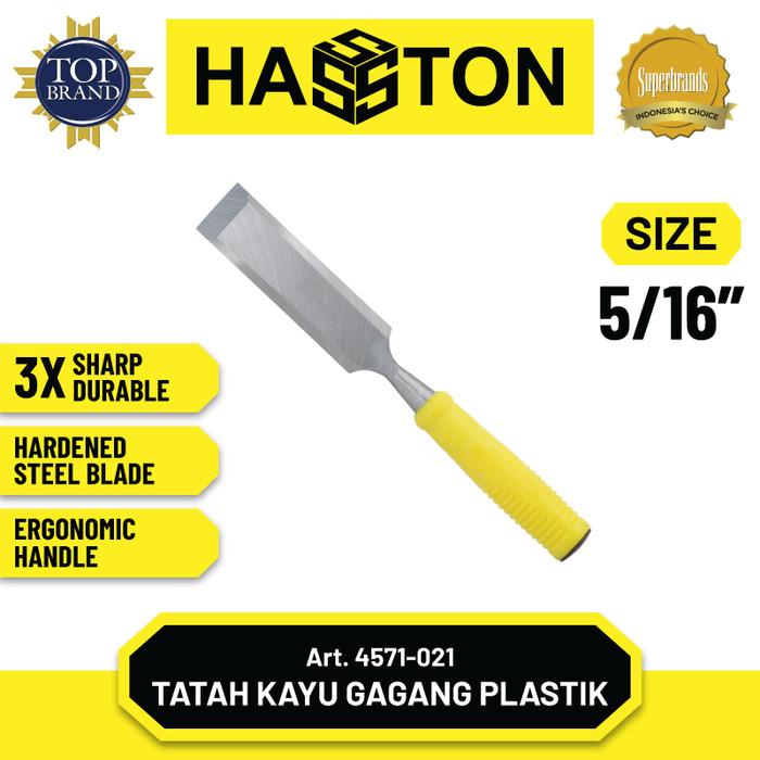 Hasston Tatah Kayu 5/16" / Alat Pahat Kayu / Wood Chisel (4571-021)