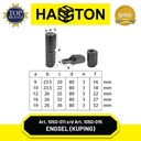 Hasston Engsel Bubut 22mm + Kuping / Engsel Pagar Besi (1050-013)