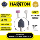 Hasston Batu Gerinda Gagang 5Pcs / Mounted Stone (0600-500)