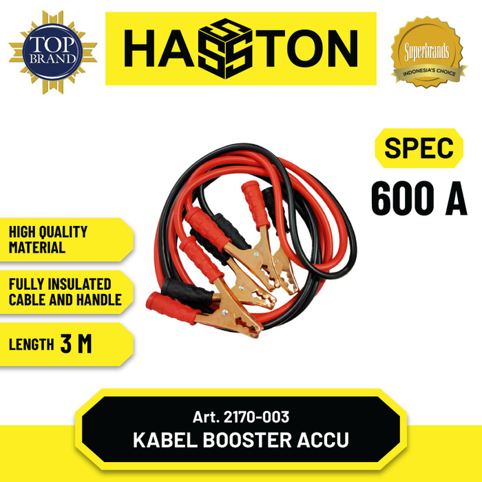 Hasston Kabel Jumper Aki Mobil 200A / Cable Accu (2170-002)