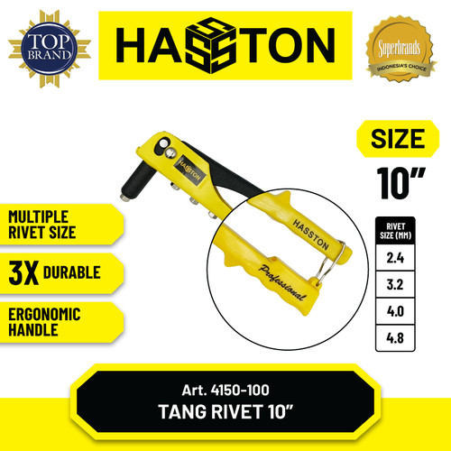Hasston Tang Rivet Profesional 10" / Hand Riveter (4150-100)