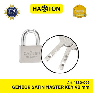 Hasston Gembok Satin 40mm (4Pcs) / Safety Padlock Master Key(1920-006)