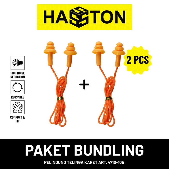 BUNDLING 2Pcs Tutup Kuping / Safety Ear Plug / Earmuff Hasston  (4710)