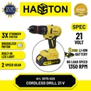 Hasston Mesin Bor Set Tanpa Kabel / Cordless Impact Drill (3075-025)