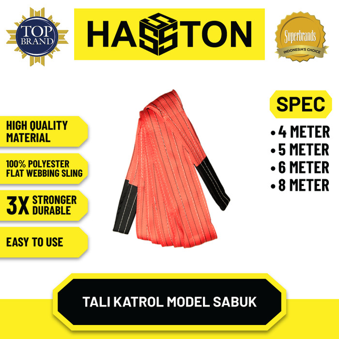 Hasston Tali Katrol Model Sabuk 3” x 6 m x 3 Ton (0100-306)