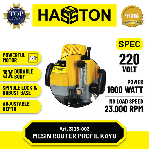 Hasston Mesin Router Kayu / Mesin Profit Kayu (3105-003)