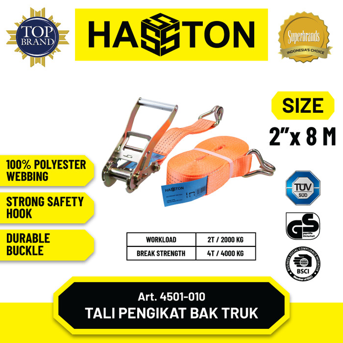 Hasston Tali Tarik / Ratchet Tie Down Strap/ trackbelt/ kotrek (4501)