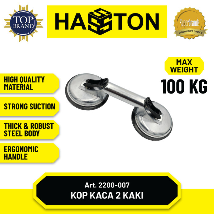 Hasston Kop Kaca Body Besi 3 Kaki / Glass Suction (2200-008)