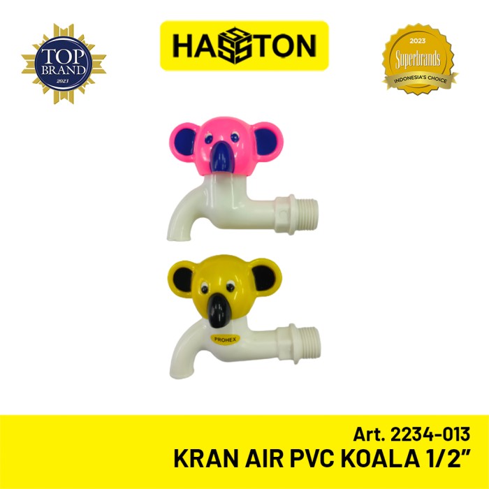 Hasston Kran Air PVC Kepala Ikan Mnfs 1/2'' / Keran Plastik (2234-014)