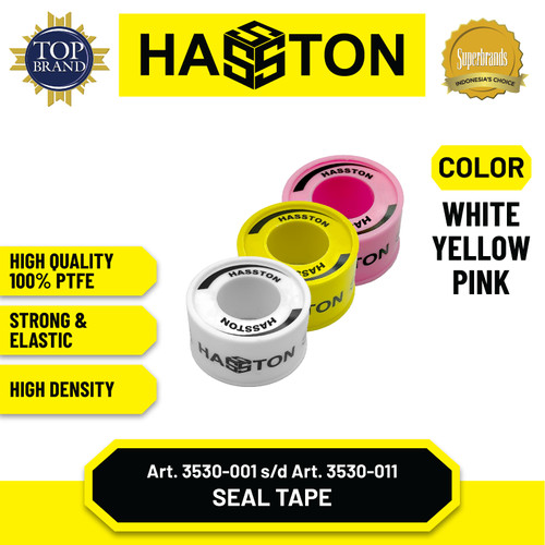 Hasston Seal Tape 3/4"x10m Putih / Seltip Pipa (3530-007)