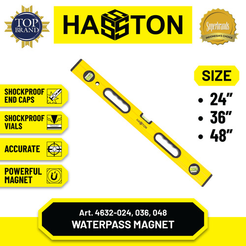 Hasston Waterpass Aluminium with Handle 24" (4632-024)