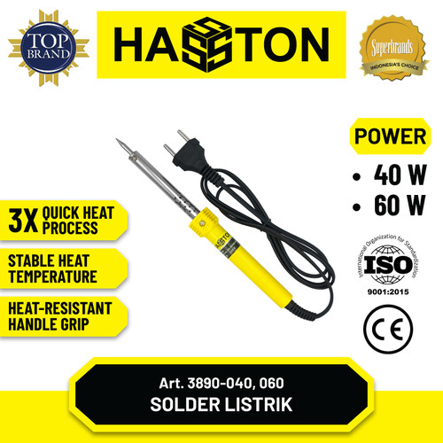 Hasston Solder Listrik Handle Plastik / Soldering Iron (3890)