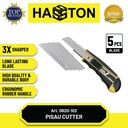 Hasston Pisau Cutter Handle Plastik 18mm+5 Pcs Blade (0820-102)
