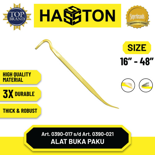 Hasston Alat Buka Paku Heavy Duty / Bukaan Paku Linggis (0390)
