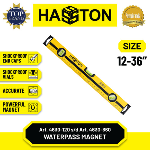 Hasston Waterpass Magnit Aluminium / Adjustable Level (4630)