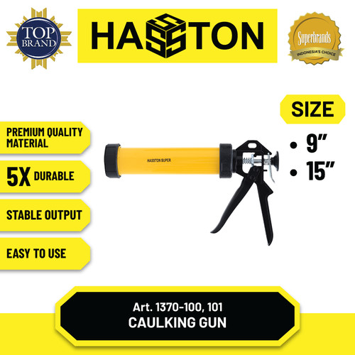 Hasston Caulking Gun Model Tabung 9" (1370-100)