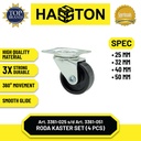 Hasston Roda Gepeng 25mm 1Set / Roda Kastor / Caster Wheel (3361-025)