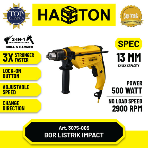 Hasston Bor Listrik Impact 13mm / Electric Impact Drill (3075-005)