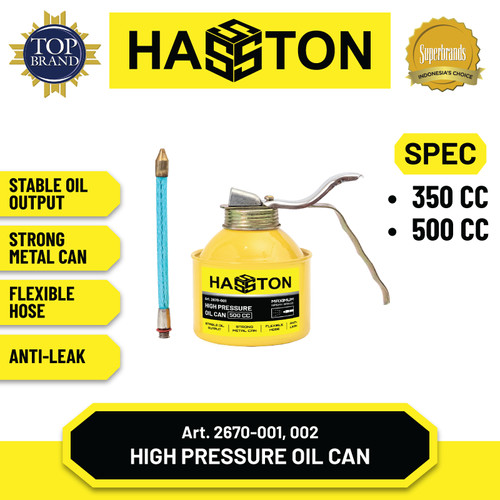 Hasston Semprotan Oli Kaleng 500cc / Oli Can / Oil Can (2670-001)