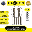 Hasston Mata Bor Beton 5 Pcs / Carbide Tipped Masonry Drill (0241-005)