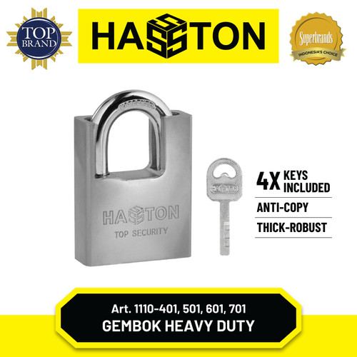 Hasston Gembok Model Jaket / Kunci Pagar / Jacket Padlock (1110)