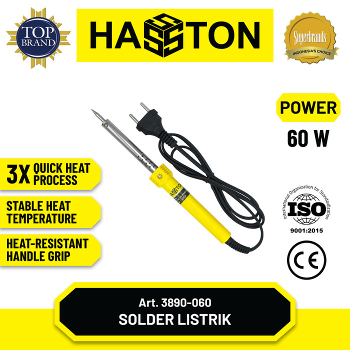 Hasston Solder Listrik Handle Plastik / Soldering Iron (3890)