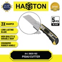Hasston Pisau Cutter Handle Plastik 18mm+5 Pcs Blade (0820-102)