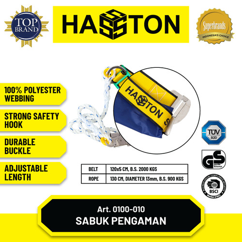 Hasston Sabuk Pengaman Kuning 120cm / Safety Belt (0100-010)