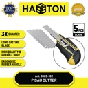 Hasston Pisau Cutter Handle Plastik 18mm+5 Pcs Blade (0820-102)