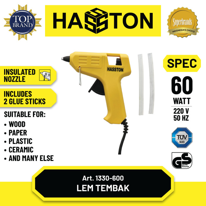 Hasston Alat Lem Tembak Listrik 80W / Hot Melt Glue Gun (1330-800)