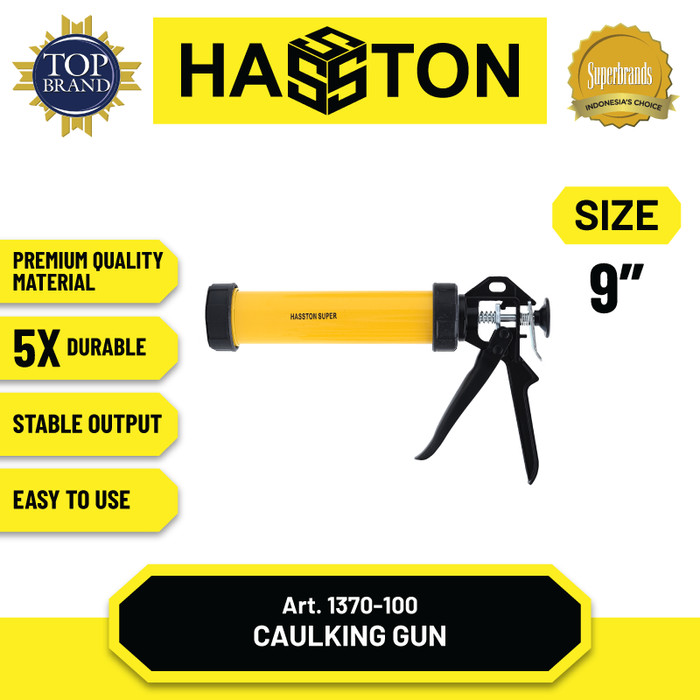 Hasston Caulking Gun Model Tabung 9" (1370-100)