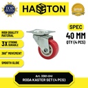 Hasston Roda Gepeng 25mm 1Set / Roda Kastor / Caster Wheel (3361-025)