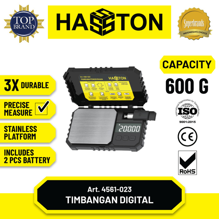 Hasston Timbangan Mini Digital 500 gr Model Pocket (4561-013)